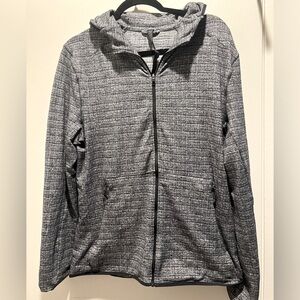 Lululemon men hoodie sports jacket size m medium gray black